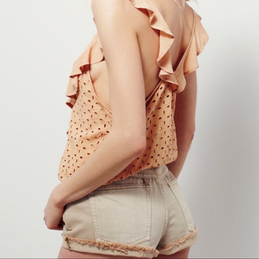 Free People | Soulshine Flouncy Eyelet Tank
